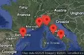 BARCELONA, SPAIN, NICE (VILLEFRANCHE), FRANCE, PORTOFINO, ITALY, FLORENCE PISA (LA SPEZIA), ITALY, Civitavecchia, Italy, NAPLES, CAPRI, ITALY, AT SEA