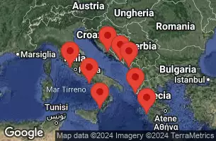 Civitavecchia, Italy, AT SEA, KATAKOLON, GREECE, CORFU, GREECE, SPLIT CROATIA, DUBROVNIK, CROATIA, BAR -  MONTENEGRO, SICILY (MESSINA), ITALY, NAPLES/CAPRI, ITALY