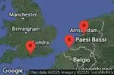 SOUTHAMPTON, ENGLAND, AT SEA, AMSTERDAM (ROTTERDAM), HOLLAND, BRUSSELS (ZEEBRUGGE), BELGIUM