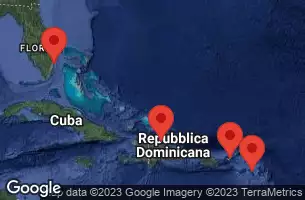 FORT LAUDERDALE, FLORIDA, AT SEA, BASSETERRE, ST. KITTS, TORTOLA, B.V.I., PUERTO PLATA, DOMINICAN REP