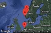 AMSTERDAM(ROTTERDAM),HOLLAND, AT SEA, Haugesund, Norway, FLAM, NORWAY, GEIRANGER, NORWAY, BERGEN, NORWAY, AMSTERDAM, HOLLAND