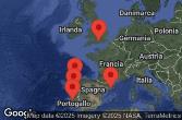 BARCELONA, SPAIN, AT SEA, LISBON, PORTUGAL, PORTO, PORTUGAL, LA CORUÑA, SPAIN, SOUTHAMPTON, ENGLAND