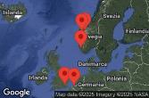 London, Southampton, England, AT SEA, STAVANGER, NORWAY, NORDFJORDEID, NORWAY, GEIRANGER, NORWAY, BRUSSELS, ZEEBRUGGE, BELGIUM