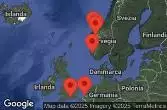 SOUTHAMPTON, ENGLAND, BRUSSELS (ZEEBRUGGE), BELGIUM, AT SEA, OLDEN, NORWAY, GEIRANGER, NORWAY, ALESUND, NORWAY, STAVANGER, NORWAY