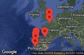 London, Southampton, England, AT SEA, VIGO, SPAIN, LISBON, PORTUGAL, PORTO, PORTUGAL, LA CORUÑA, SPAIN, BILBAO, SPAIN, Paris, Le Havre, France