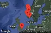 London, Southampton, England, AT SEA, KRISTIANSAND, NORWAY, STAVANGER, NORWAY, FLAM, NORWAY, OLDEN, NORWAY, ALESUND, NORWAY, Haugesund, Norway