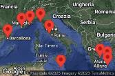 ATHENS (PIRAEUS), GREECE, MYKONOS, GREECE, SANTORINI, GREECE, AT SEA, VALLETTA, MALTA, Civitavecchia, Italy, LA SPEZIA, ITALY, NICE (VILLEFRANCHE), FRANCE, PROVENCE(MARSEILLE), FRANCE, BARCELONA, SPAIN