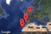 SOUTHAMPTON, ENGLAND, AT SEA, PORTO, PORTUGAL, MADEIRA (FUNCHAL), PORTUGAL, TENERIFE, CANARY ISLANDS, GRAN CANARIA, CANARY ISLANDS, LISBON, PORTUGAL, VIGO, SPAIN