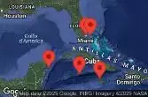 MIAMI, FLORIDA, BIMINI, BAHAMAS, AT SEA, COZUMEL, MEXICO, GEORGE TOWN, GRAND CAYMAN, FALMOUTH, JAMAICA