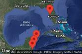 TAMPA, FLORIDA, AT SEA, COZUMEL, MEXICO, BELIZE CITY, BELIZE, COSTA MAYA, MEXICO