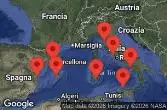 Civitavecchia, Italy, Florence, Pisa, Livorno, Italy, AT SEA, Amalfi Coast, Salerno, Italy, Sicily, Palermo, Italy, Cagliari, Sardinia, Italy, VALENCIA, SPAIN, PALMA DE MALLORCA, SPAIN, BARCELONA, SPAIN