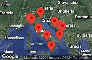 Civitavecchia, Italy, LA SPEZIA, ITALY, PORTOFINO, ITALY, AT SEA, NAPLES/CAPRI, ITALY, SICILY (MESSINA), ITALY, BRINDISI - ITALY, KOTOR, MONTENEGRO, DUBROVNIK, CROATIA, SPLIT CROATIA, VENICE (RAVENNA) -  ITALY