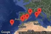 BARCELONA, SPAIN, CARTAGENA, SPAIN, TANGIER, MOROCCO, AT SEA, Madeira, Funchal, Portugal, Malaga, Spain, Cagliari, Sardinia, Italy, Civitavecchia, Italy