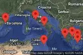 BARCELONA, SPAIN, AT SEA, VALLETTA, MALTA, MYKONOS, GREECE, Athens, Piraeus, Greece, SANTORINI, GREECE, KATAKOLON, GREECE, Amalfi Coast, Salerno, Italy, Civitavecchia, Italy