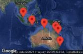 SINGAPORE, AT SEA, BENOA - BALI - INDONESIA, DARWIN, AUSTRALIA, CAIRNS(YORKEY'S KNOB),AUSTRL, AIRLIE BEACH - QLD - AUSTRALIA, SYDNEY, AUSTRALIA