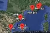 BARCELONA, SPAIN, VALENCIA, SPAIN, PALMA DE MALLORCA, SPAIN, PROVENCE(MARSEILLE), FRANCE, NICE (VILLEFRANCHE), FRANCE, CANNES, FRANCE, AT SEA