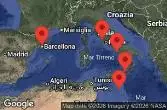 BARCELONA, SPAIN, AT SEA, Civitavecchia, Italy, Naples, Capri, Italy, Sicily, Messina, Italy, VALLETTA, MALTA