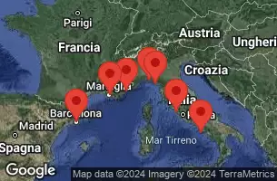 Civitavecchia, Italy, NAPLES/CAPRI, ITALY, AT SEA, LA SPEZIA, ITALY, SANTA MARGARITA - ITALY, CANNES, FRANCE, PROVENCE(MARSEILLE), FRANCE, BARCELONA, SPAIN