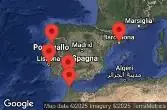 BARCELONA, SPAIN, AT SEA, LISBON, PORTUGAL, PORTO, PORTUGAL, TANGIER, MOROCCO, SEVILLE (CADIZ), SPAIN