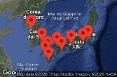 TOKYO, JAPAN, Mount Fuji, Shimizu, Japan, Kyoto, Osaka, Japan, KOCHI,  JAPAN, HIROSHIMA, JAPAN, AT SEA, KAGOSHIMA, JAPAN, Nagasaki, Japan, FUKUOKA, JAPAN, BUSAN, SOUTH KOREA, Seoul, Incheon, South Korea