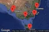 SYDNEY, AUSTRALIA, AT SEA, HOBART, AUSTRALIA, KANGAROO ISLAND, PENNESHAW, AUSTRALIA, ADELAIDE, AUSTRALIA, MELBOURNE, AUSTRALIA, EDEN, AUSTRALIA