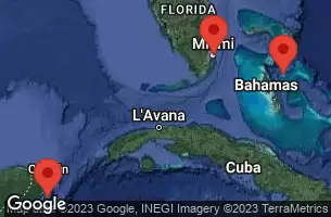 MIAMI, FLORIDA, NASSAU, BAHAMAS, AT SEA, COZUMEL, MEXICO