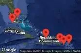 FORT LAUDERDALE, FLORIDA, KEY WEST, FLORIDA, AT SEA, PUERTO PLATA, DOMINICAN REPUBLIC, SAN JUAN, PUERTO RICO, PHILIPSBURG, ST. MAARTEN, ST. CROIX ISLAND