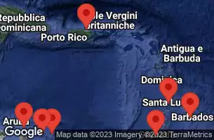 SAN JUAN, PUERTO RICO, AT SEA, CASTRIES, ST. LUCIA, BRIDGETOWN, BARBADOS, ST. GEORGE'S, GRENADA, KRALENDIJK, BONAIRE, WILLEMSTAD, CURACAO, ORANJESTAD, ARUBA