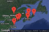 BOSTON, MASSACHUSETTS, ROCKLAND, MAINE, HALIFAX, NOVA SCOTIA, SYDNEY, NOVA SCOTIA, AT SEA, QUEBEC CITY, QUEBEC, CHARLOTTETOWN, P.E.I., BAR HARBOR, MAINE