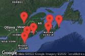BOSTON, MASSACHUSETTS, BAR HARBOR, MAINE, HALIFAX, NOVA SCOTIA, SYDNEY, NOVA SCOTIA, AT SEA, QUEBEC CITY, QUEBEC, CHARLOTTETOWN, P.E.I., PORTLAND, MAINE
