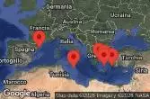 BARCELONA, SPAIN, AT SEA, VALLETTA, MALTA, RHODES, GREECE, SANTORINI, GREECE, MYKONOS, GREECE, Athens, Piraeus, Greece