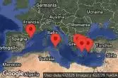 BARCELONA, SPAIN, AT SEA, Sicily, Palermo, Italy, RHODES, GREECE, SANTORINI, GREECE, MYKONOS, GREECE, Athens, Piraeus, Greece