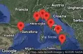BARCELONA, SPAIN, AT SEA, Naples, Capri, Italy, Sicily, Messina, Italy, Civitavecchia, Italy, PORTOFINO, ITALY, Florence, Pisa, La Spezia, Italy, Nice, Villefranche, France