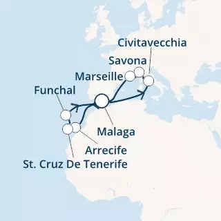 Spain, Italy, France, Canary Islands, Madeira 