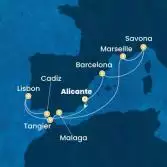 Spain, Portugal, Morocco, France, Italy