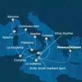 Greece, Malta, Italy, Tunisia, Corsica (France)