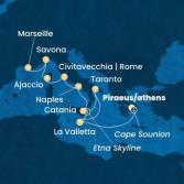 Greece, Malta, Italy, Corsica (France), France