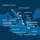 Greece, Montenegro, Croatia, Italy