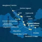 Greece, Montenegro, Croatia, Italy