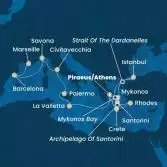 Greece, Turkey, Malta, Italy, Spain, France