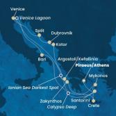 Greece, Montenegro, Croatia, Italy