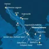 Greece, Montenegro, Croatia, Italy