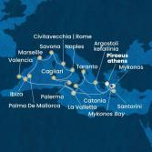 Greece, Malta, Balearic Islands, Spain, France, Italy