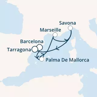 Spain, Balearic Islands, France, Italy