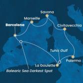 Spain, Tunisia, Italy, France