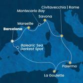 Spain, Tunisia, Italy, France