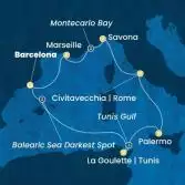 Spain, Tunisia, Italy, France