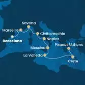 Spain, France, Italy, Malta, Greece