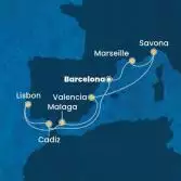 Spain, Portugal, Italy, France