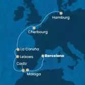 Spain, Portugal, France, Germany